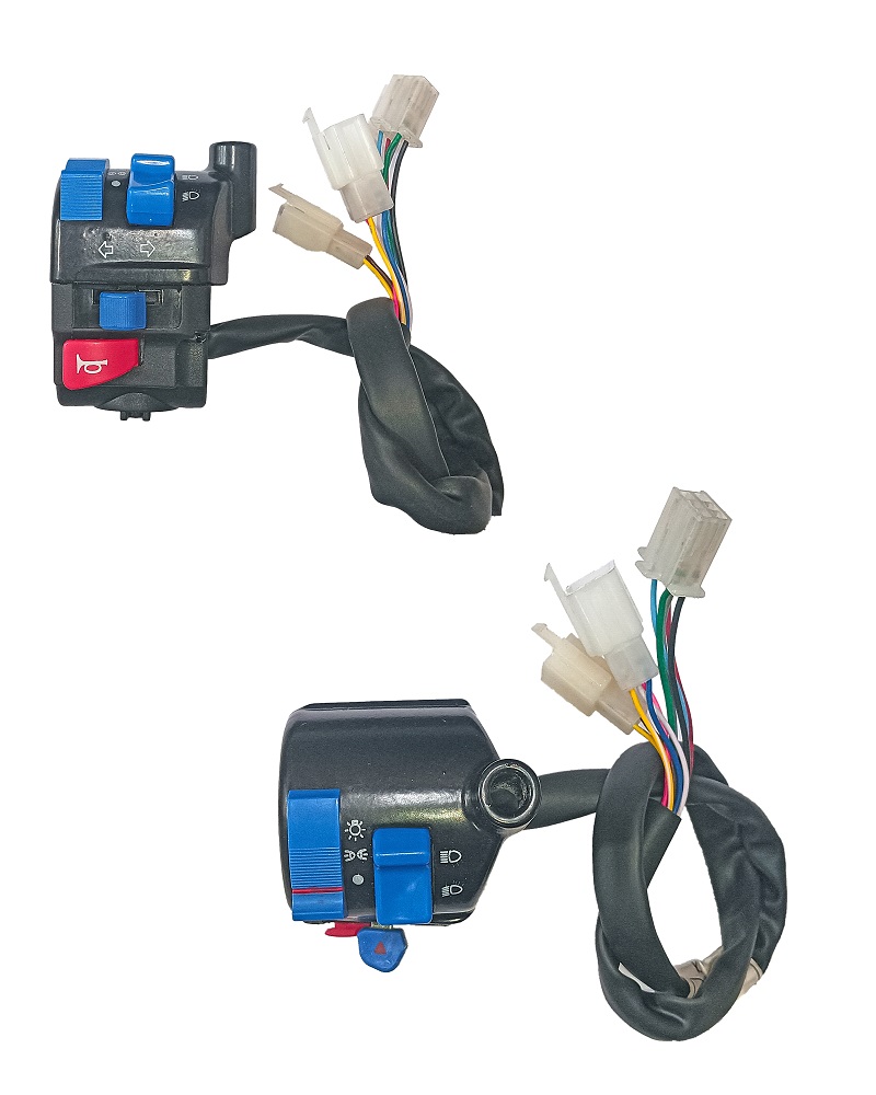 Combination Switch For 4 Pin White Male Coupler, 2 Pin White Male Coupler, 6 Pin White Female Coupler LH
